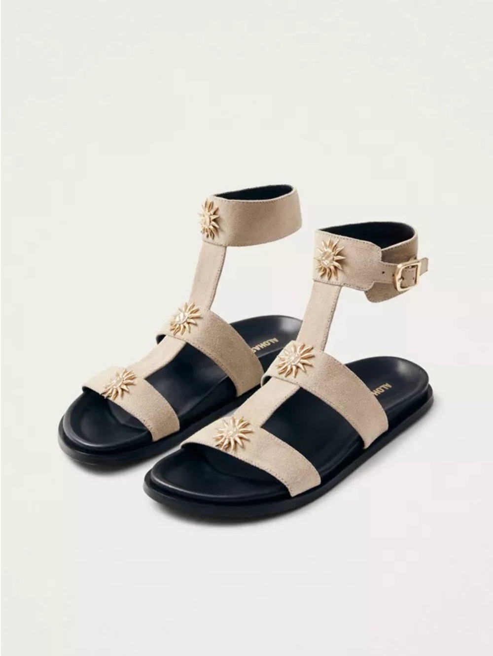NEW Alohas Clarisa Suede Leather Gladiator Sandals size 37 US 7-7.5